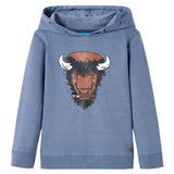 Vidaxl Children's sweater with hood 92 mixed blue
