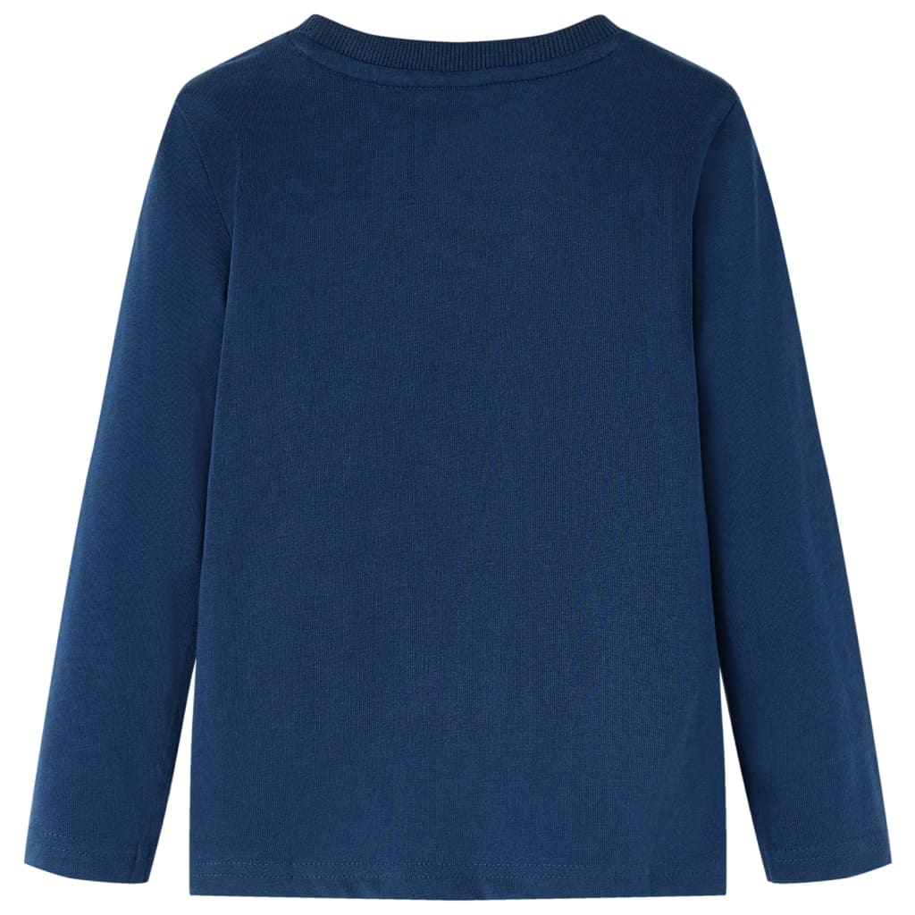 VidaXL children's shirt with long sleeves 92 Navy blue