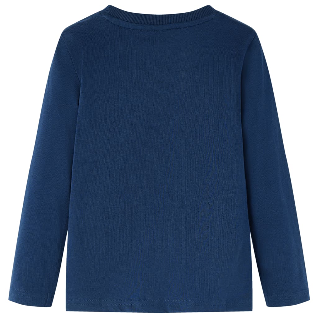 Vidaxl children's shirt with long sleeves 128 navy blue
