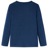 Vidaxl children's shirt with long sleeves 128 navy blue