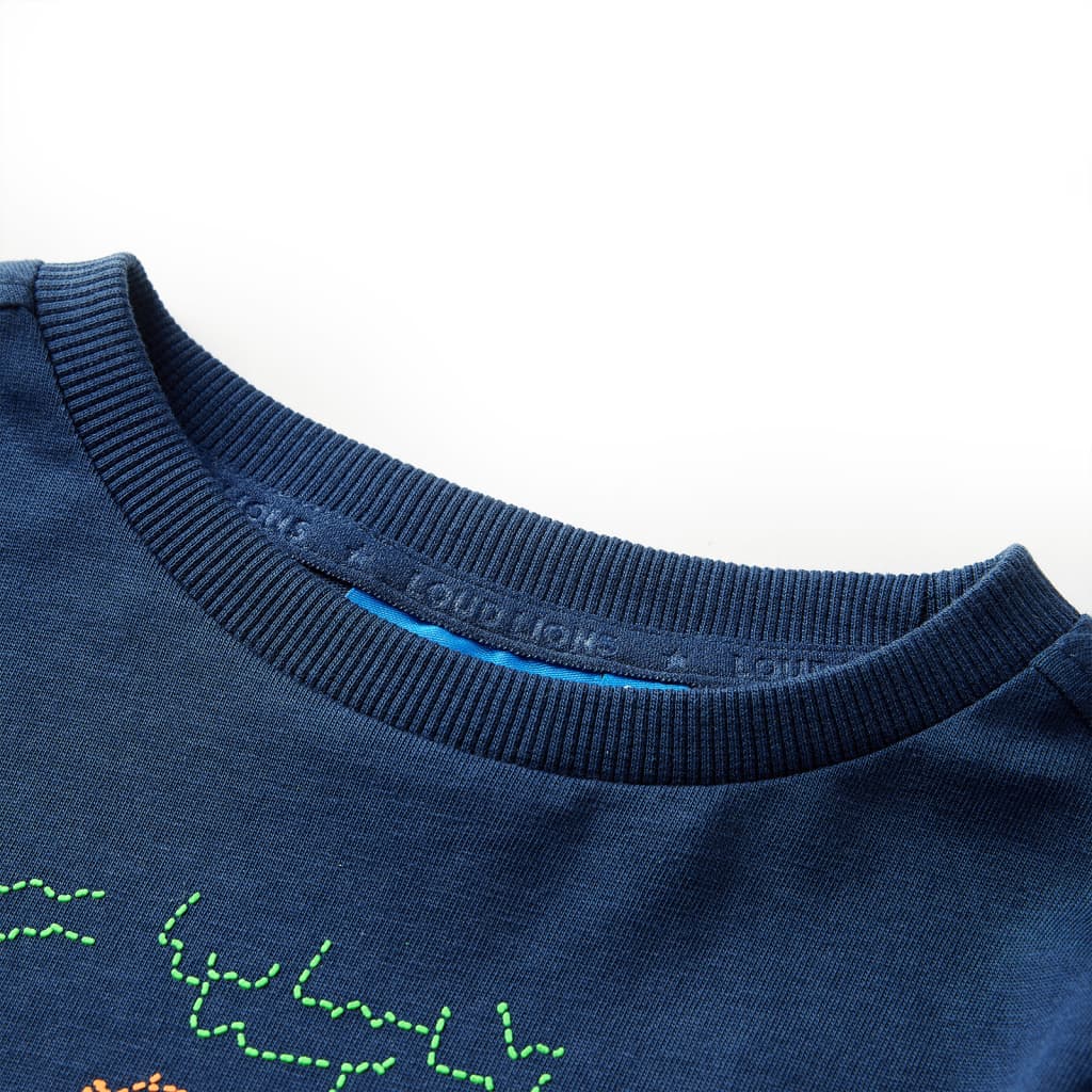 Vidaxl children's shirt with long sleeves 128 navy blue