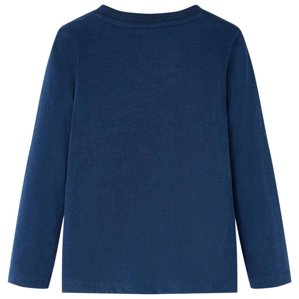Vidaxl children's shirt with long sleeves 140 navy blue