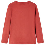 Vidaxl Child's Shirt à manches longues 92 brun rougeâtre