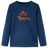 VidaXL children's shirt with long sleeves 92 Navy blue