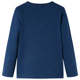 Vidaxl children's shirt with long sleeves 104 navy blue