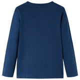 Vidaxl children's shirt with long sleeves 116 navy blue