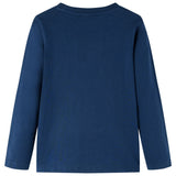 Vidaxl Kanner Shirt mat laangen Hülsen 128 Navine blo