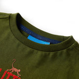 VidaXL children's shirt with long sleeves 104 Donkerkakiklurke