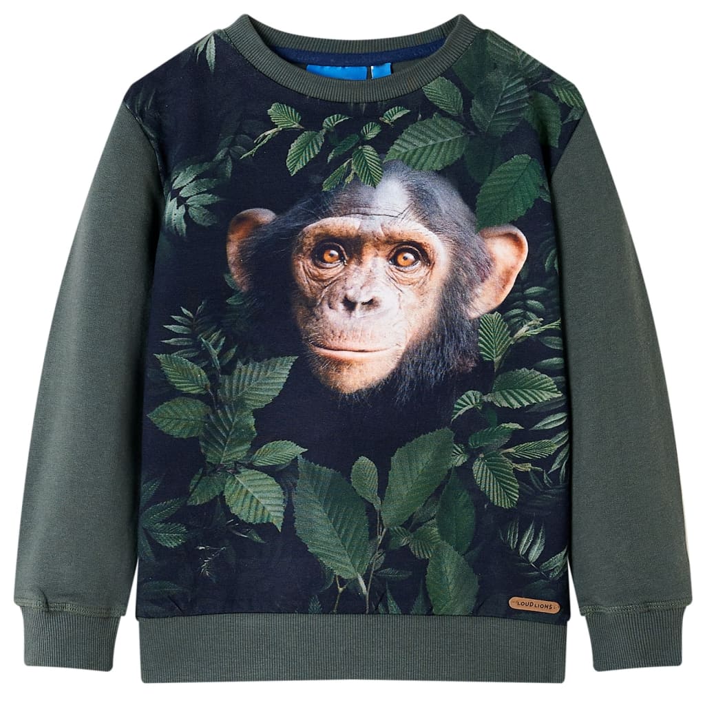 Vidaxl Children's sweater 116 Donkerkakiklijke