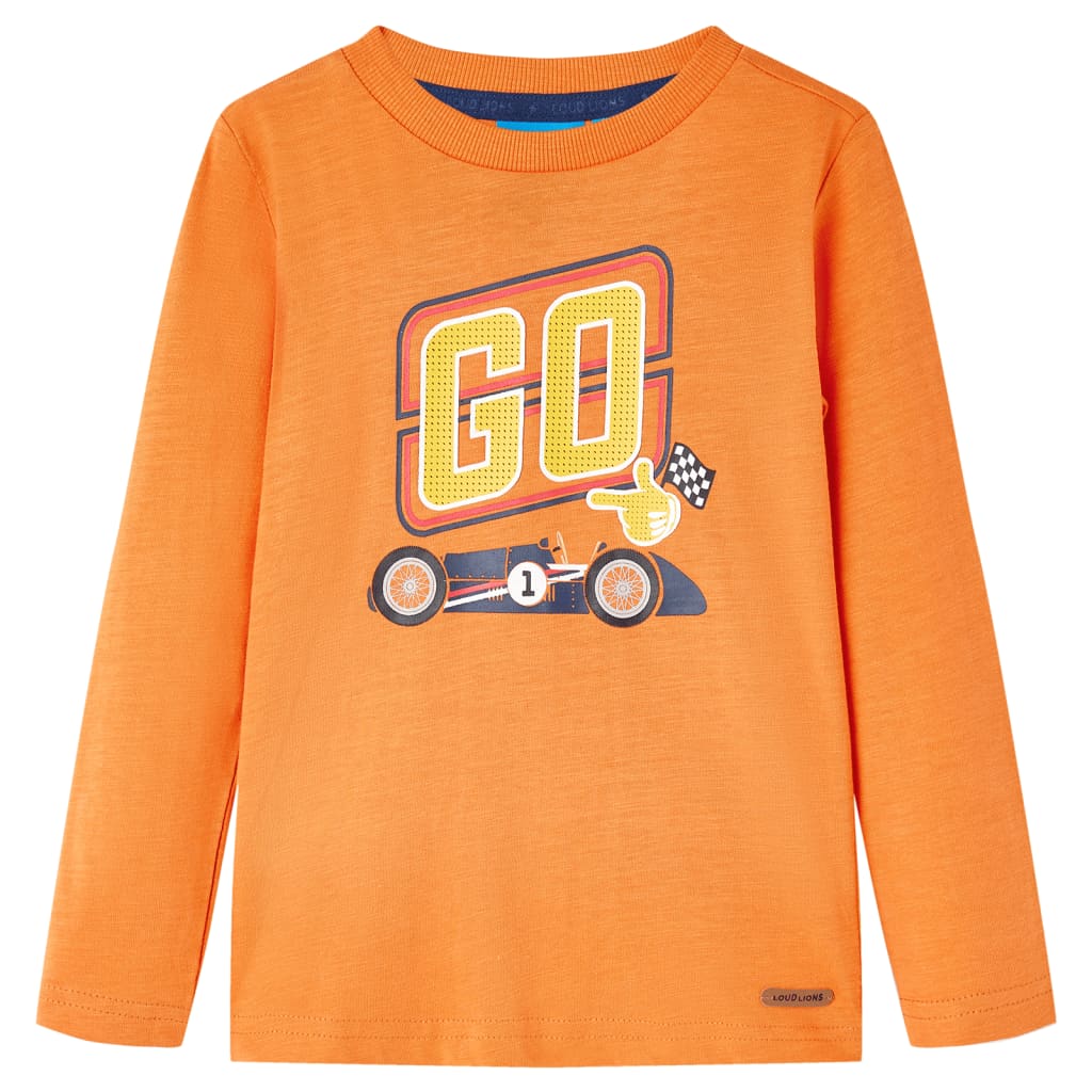 Vidaxl Children's shirt with long sleeves 92 Donkeroranje