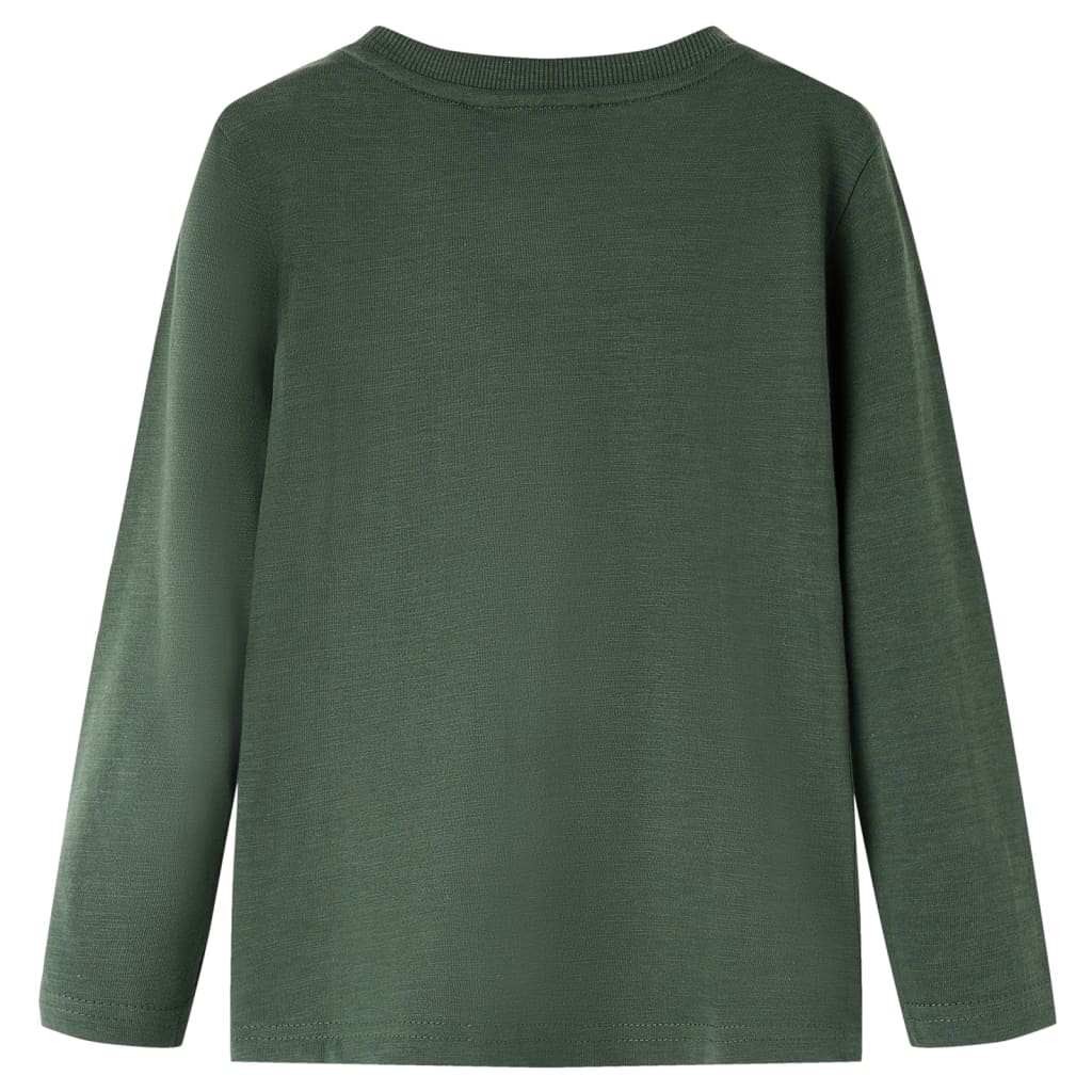 Vidaxl Kanner Shirt mat laange Ärmelen 92 Donzergroen