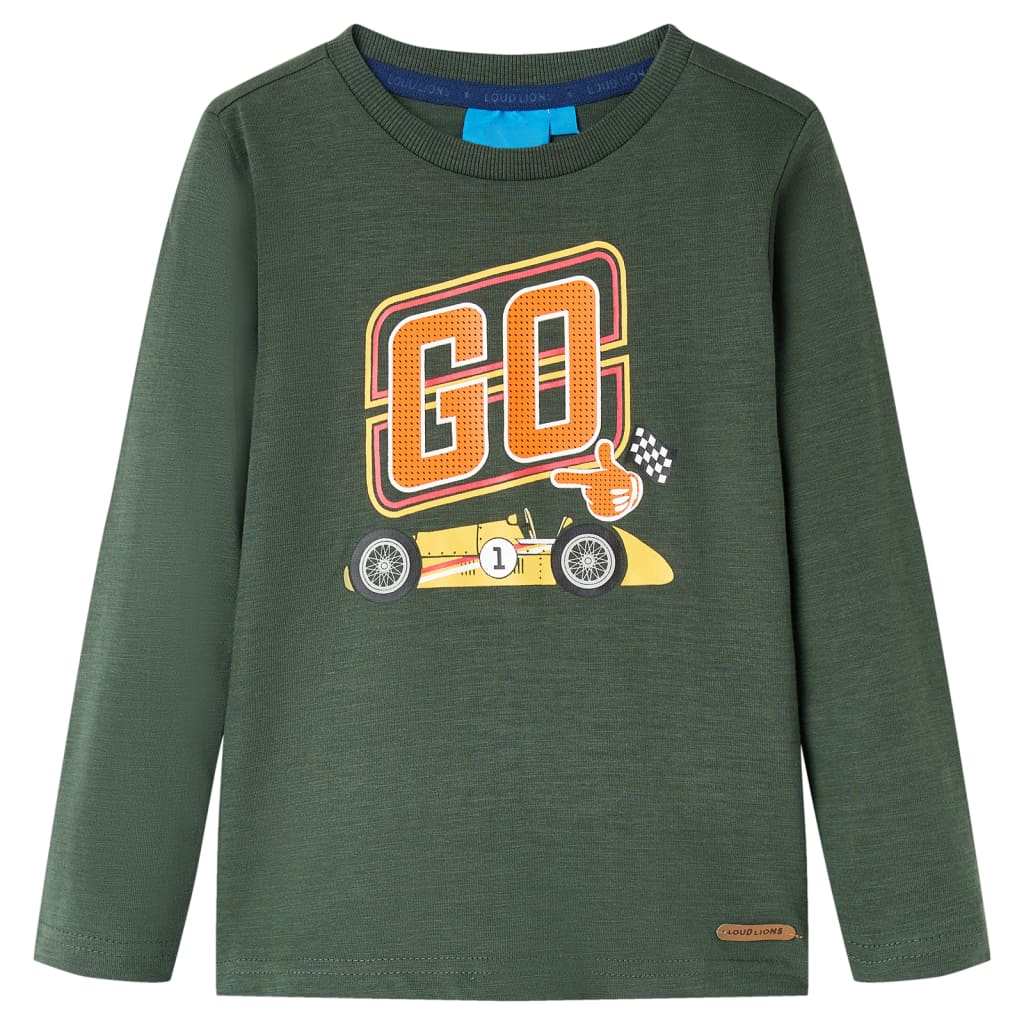 VidaXL children's shirt with long sleeves 116 Dark green