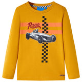Vidaxl Kanner Shirt mat laange Ärmelen 104 OCer -Colored