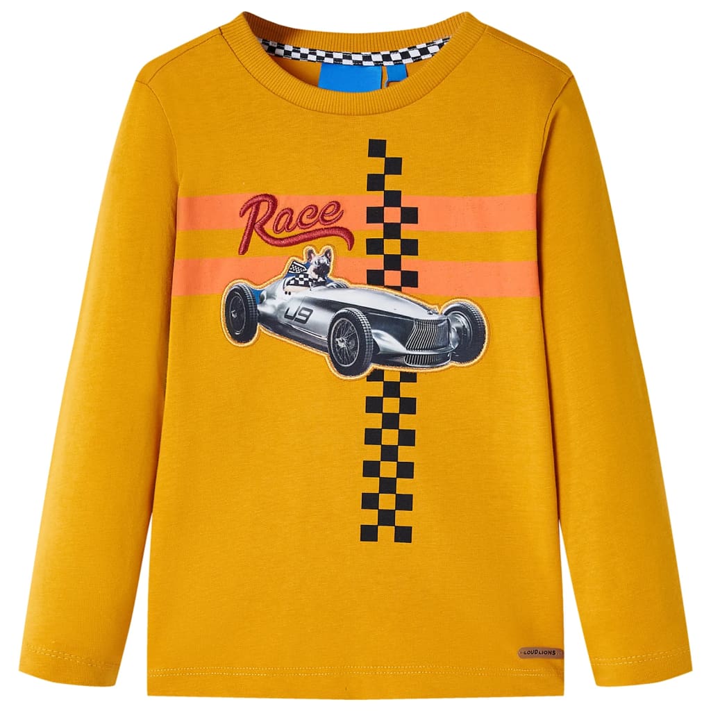 Vidaxl Kanner Shirt mat laange Ärmelen 116 OCer -Colored