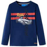 VidaXL children's shirt with long sleeves 92 Navy blue