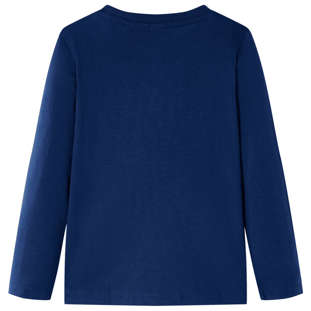 Vidaxl Child's Shirt à manches longues 116 bleu marine
