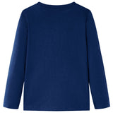 Vidaxl Child's Shirt à manches longues 116 bleu marine
