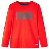 Vidaxl Children's shirt with long sleeves 104 red