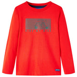 Vidaxl Children's shirt with long sleeves 116 red