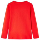 VidaXL Kindershirt met lange mouwen 140 rood