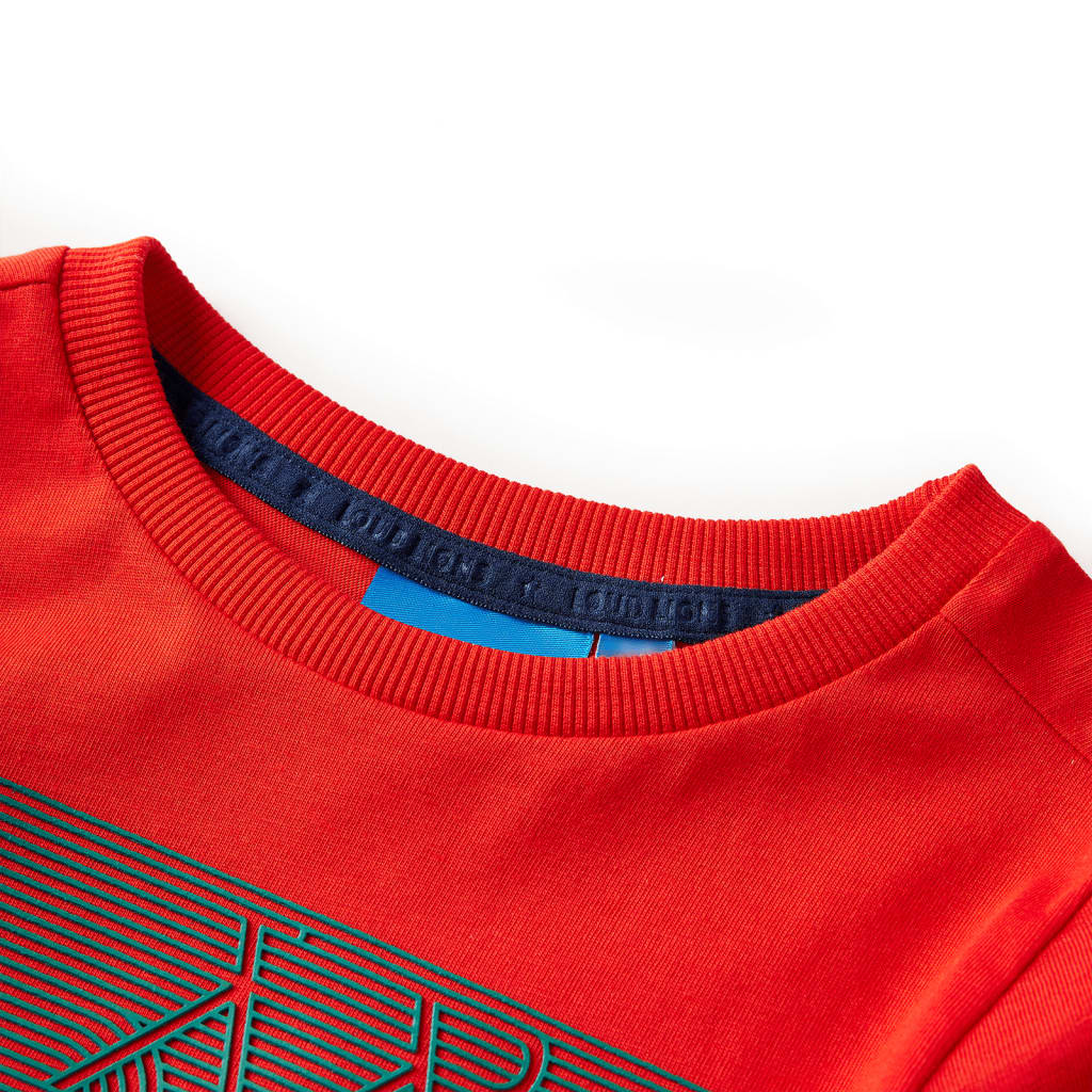 VidaXL Kindershirt met lange mouwen 140 rood