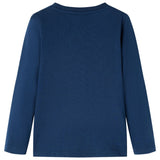 VidaXL Kindershirt met lange mouwen 92 marineblauw