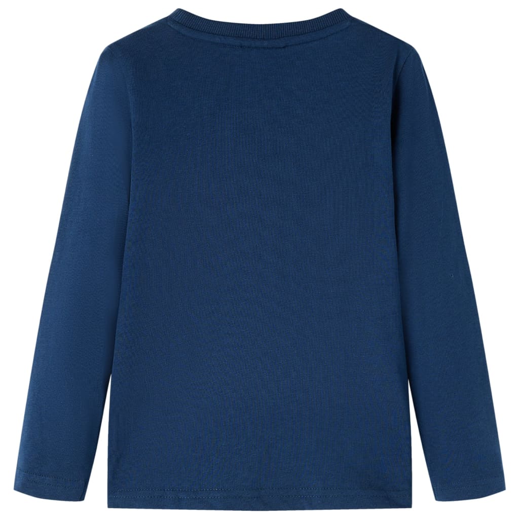 Vidaxl Child's Shirt à manches longues 116 bleu marine