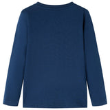 Vidaxl Child's Shirt à manches longues 116 bleu marine
