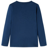 Vidaxl children's shirt with long sleeves 128 navy blue