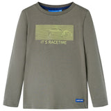 Vidaxl Child's Shirt à manches longues 116 Kakikientig