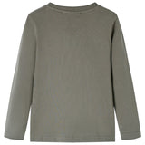 Vidaxl Child's Shirt avec manches longues 140 kack -colored