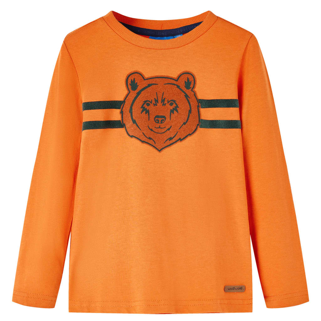 Vidaxl Children's shirt with long sleeves 116 Donkeroranje