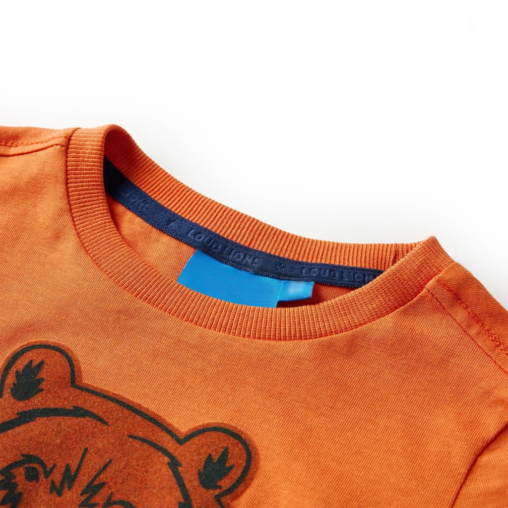 Vidaxl Children's Shirt à manches longues 128 Donkeroranje