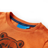 Vidaxl Child's Shirt à manches longues 140 orange foncé