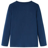 VidaXL Kindershirt met lange mouwen 92 marineblauw