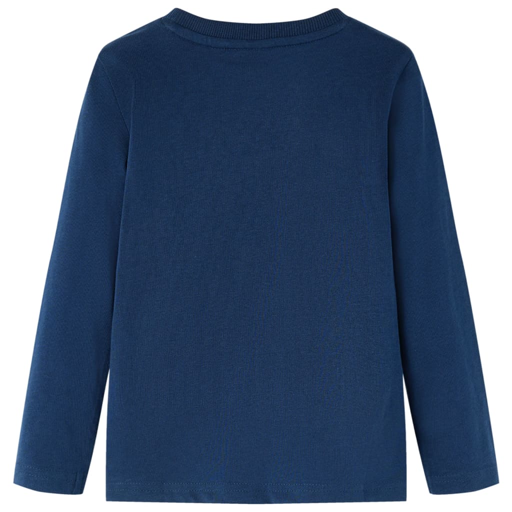 Vidaxl Child's Shirt à manches longues 104 bleu marine
