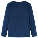 Vidaxl Child's Shirt à manches longues 104 bleu marine