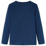 Vidaxl children's shirt with long sleeves 140 navy blue