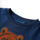 Vidaxl children's shirt with long sleeves 140 navy blue