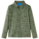 Vidaxl Child's Shirt 104 mixte kaki -colored
