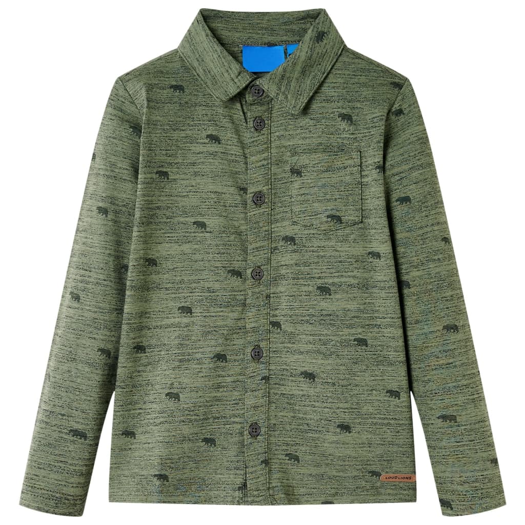 VidaXL Children's shirt 140 mixed kakik colored