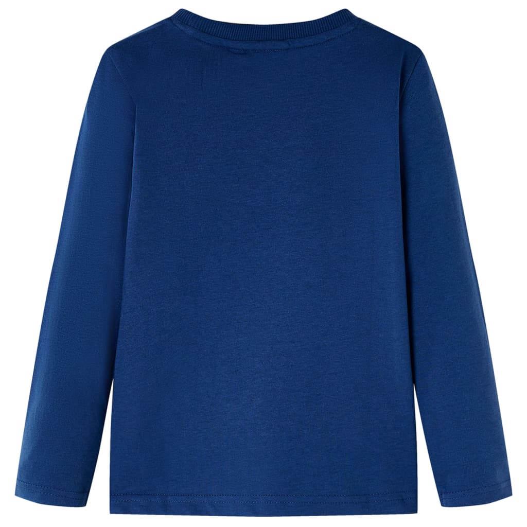 Vidaxl Kanner Shirt mat laange Ärmelen 104 Jeans blo