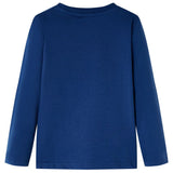 Vidaxl Kanner Shirt mat laange Ärmelen 104 Jeans blo