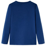 Vidaxl Kanner Shirt mat laangen Ärmelen 140 Jeans blo