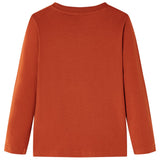 Vidaxl children's shirt with long sleeves 92 light rust