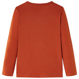 Vidaxl children's shirt with long sleeves 116 light rust