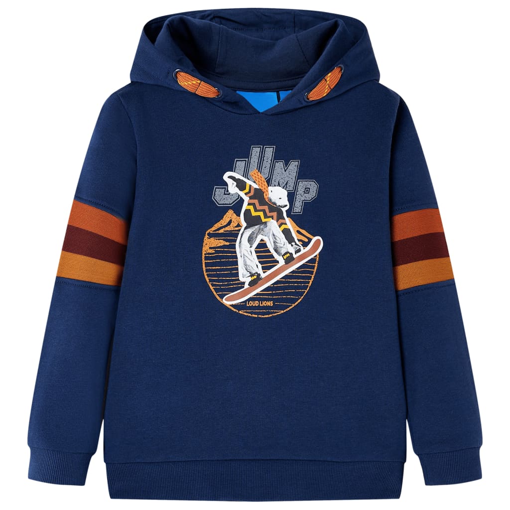 Vidaxl Kanner Pullover mat Hood 116 Navy blo
