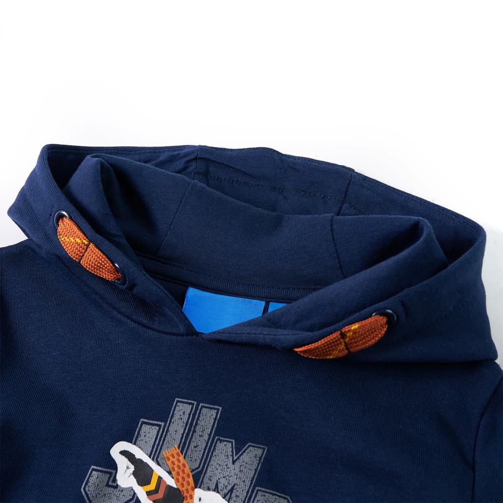 Vidaxl Kanner Pullover mat Hood 116 Navy blo