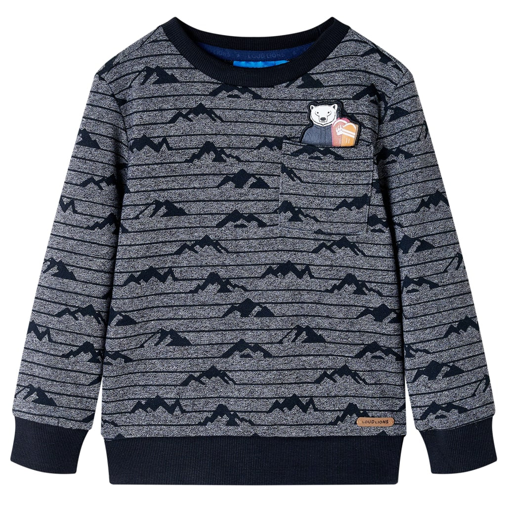 Vidaxl Children's sweater 92 mixed navy blue
