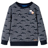 Vidaxl Children's sweater 128 mixed navy blue